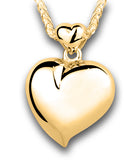 Gold Offset Heart