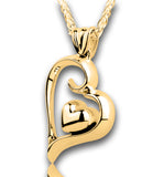 Gold Heart Within a Heart