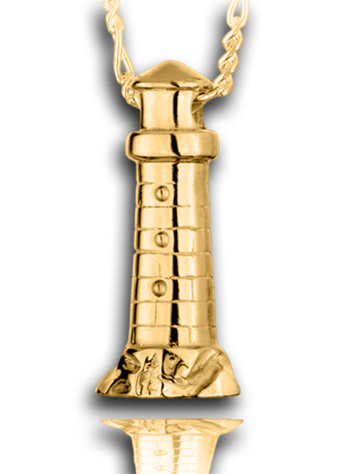 Phare en or avec diamants