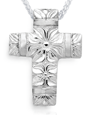 Fleurs et bandes croisées