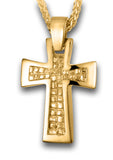 Croix de pépites d'or