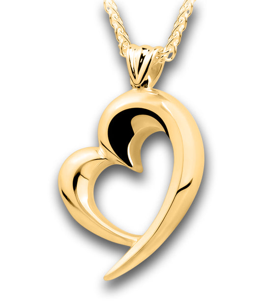 Gold Swirl Heart