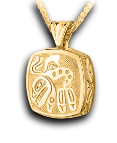 Haida Orca in gold