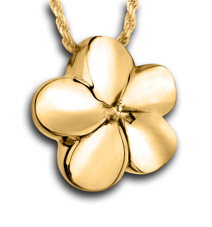 Fleur de frangipanier doré