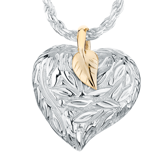 Cœur de feuilles et de baies 