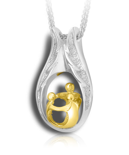 2 Tone Family Pendant  1A 2C