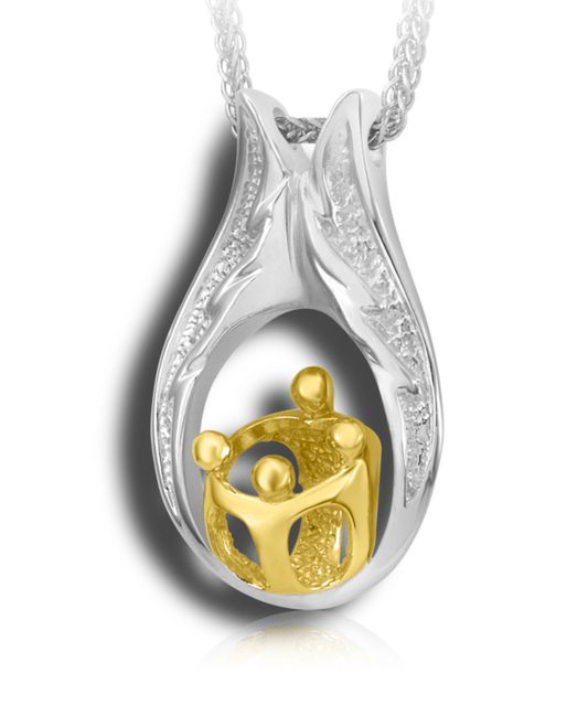 2 Tone Family Pendant  1A 3C